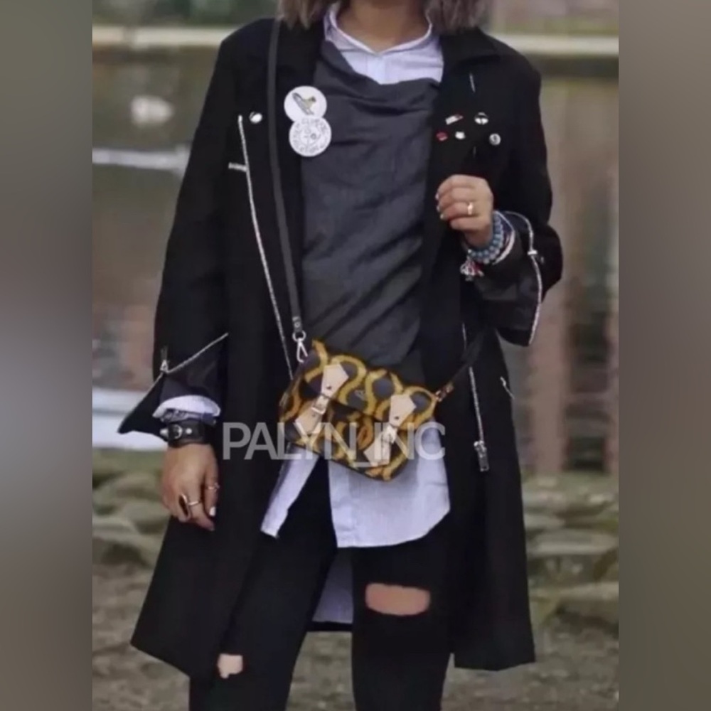 Zara Longline Biker Moto Jacket. New without tags - Picture 2 of 5